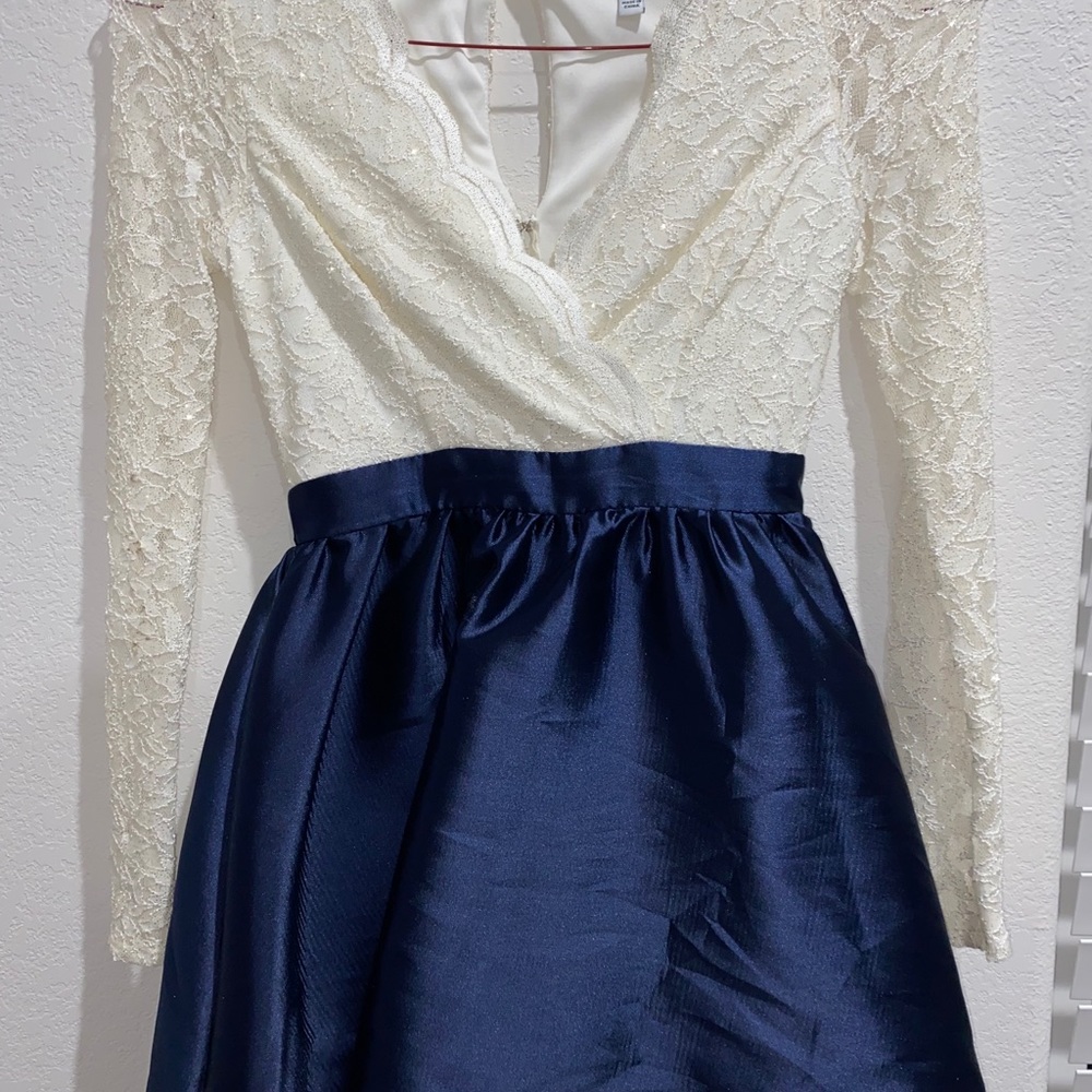 Xtraordinary Blue and White dress